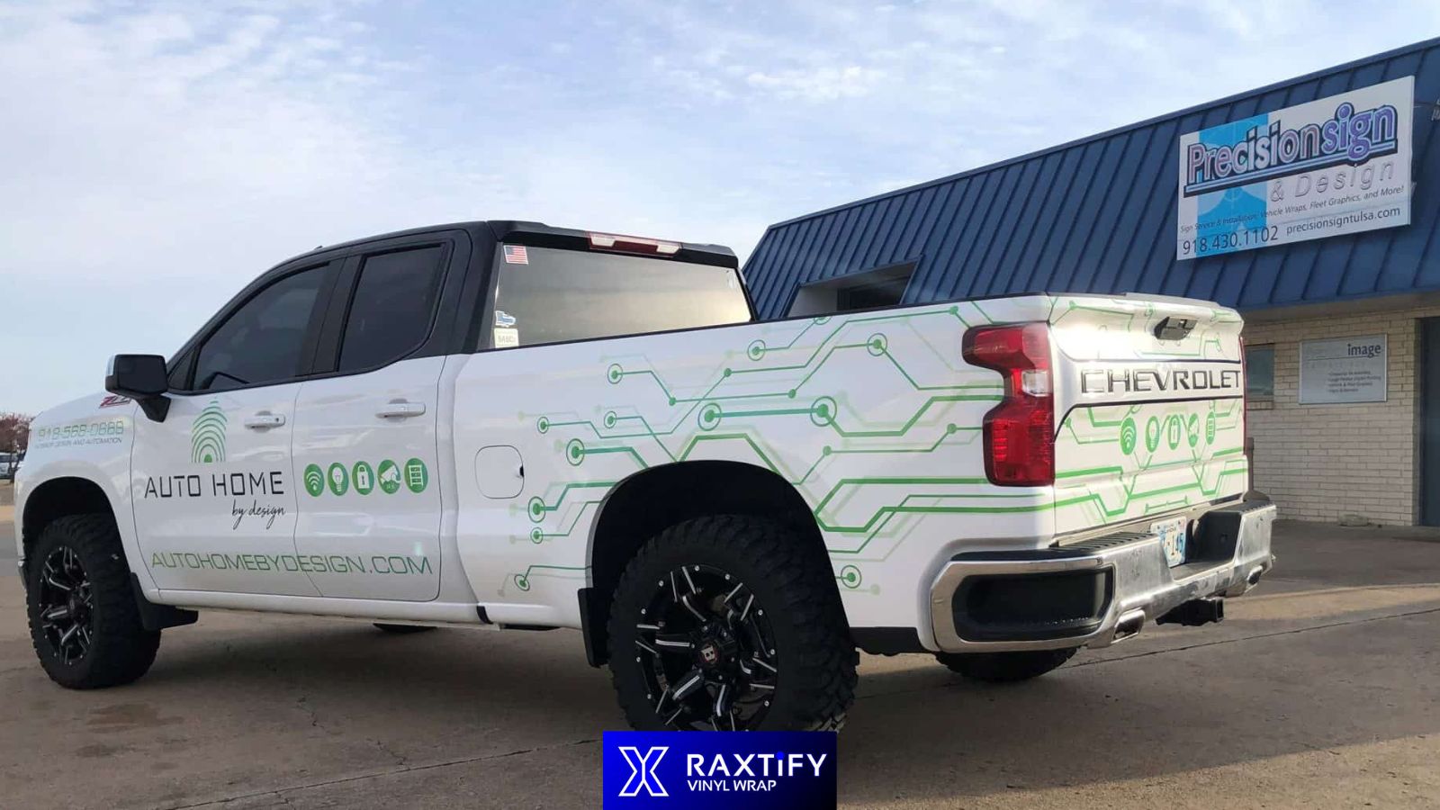 Vehicle Lettering wrapping for truck