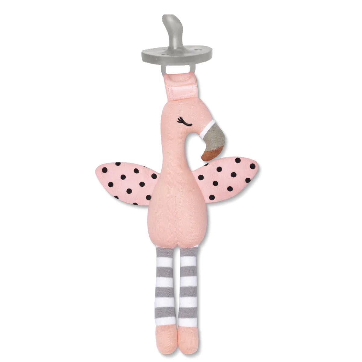  Franny Flamingo Pacifier Buddy by Apple Park 