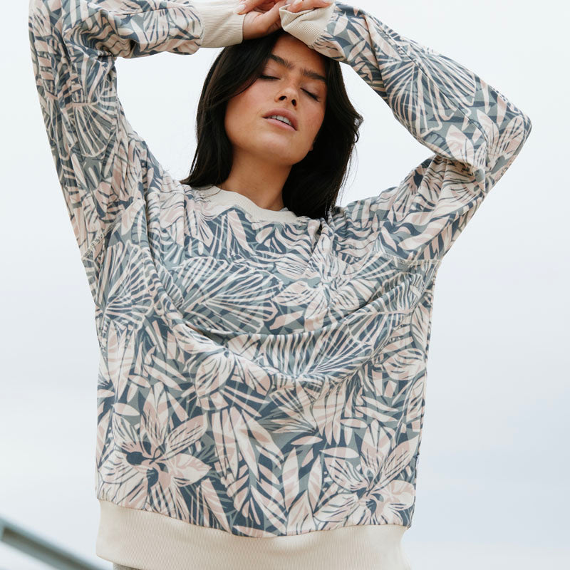 Womens BlanketBlend Move Crewneck - Tropics