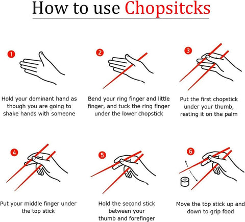 How to hold chopsticks easy