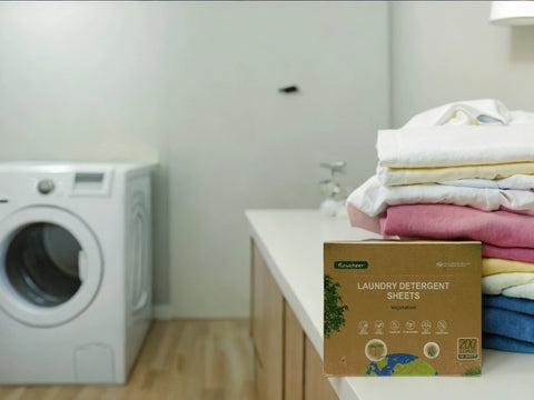Flowcheer Laundry Detergent Sheets, 100 Sheets (200 Loads), Fresh