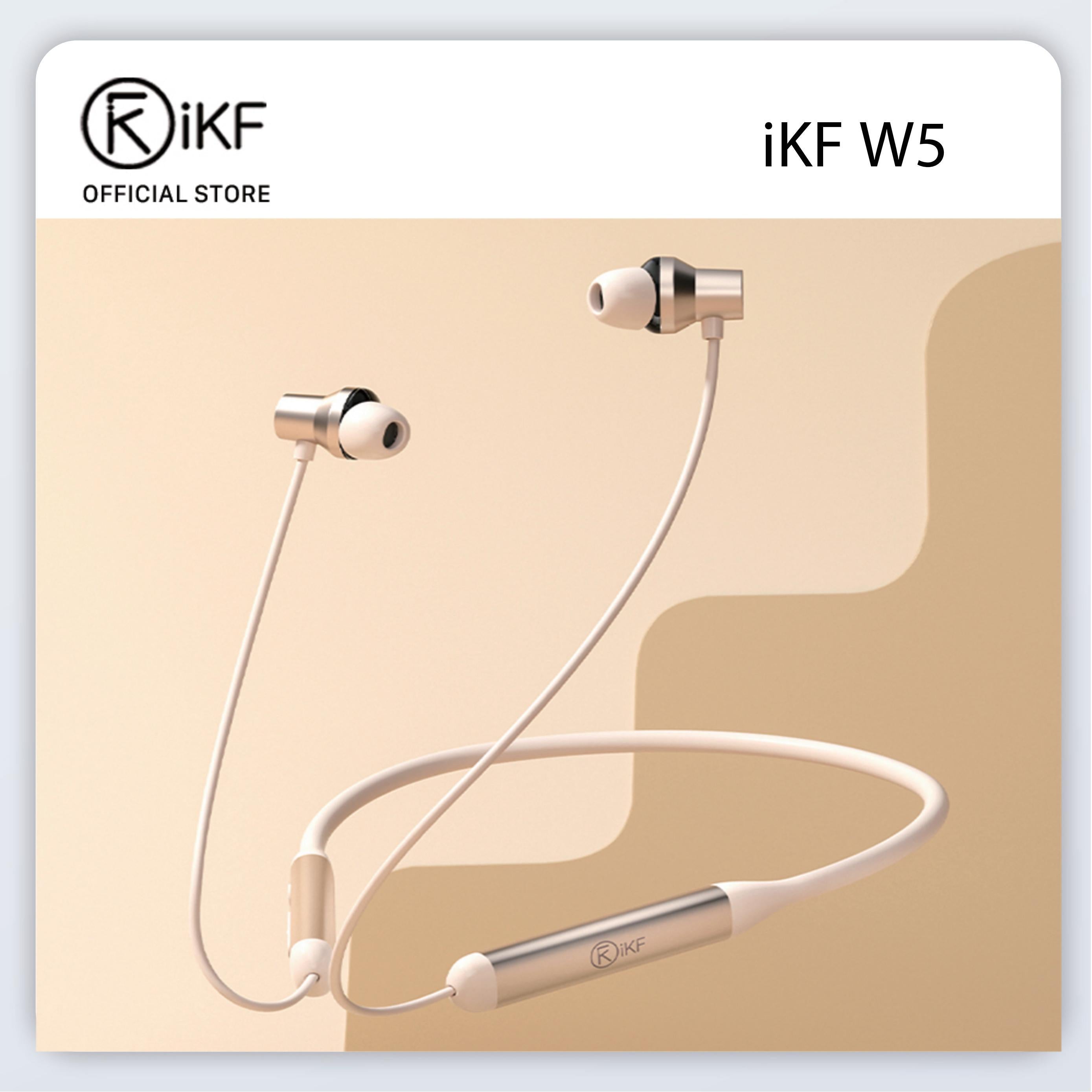 iKF W5 Active Noise Canceling Headphones Neck Bluetooth V5.3 Sports Headset Type-C Interface Long Standby Wireless Headphones are Suitable for Exercise Fitness iOS Android