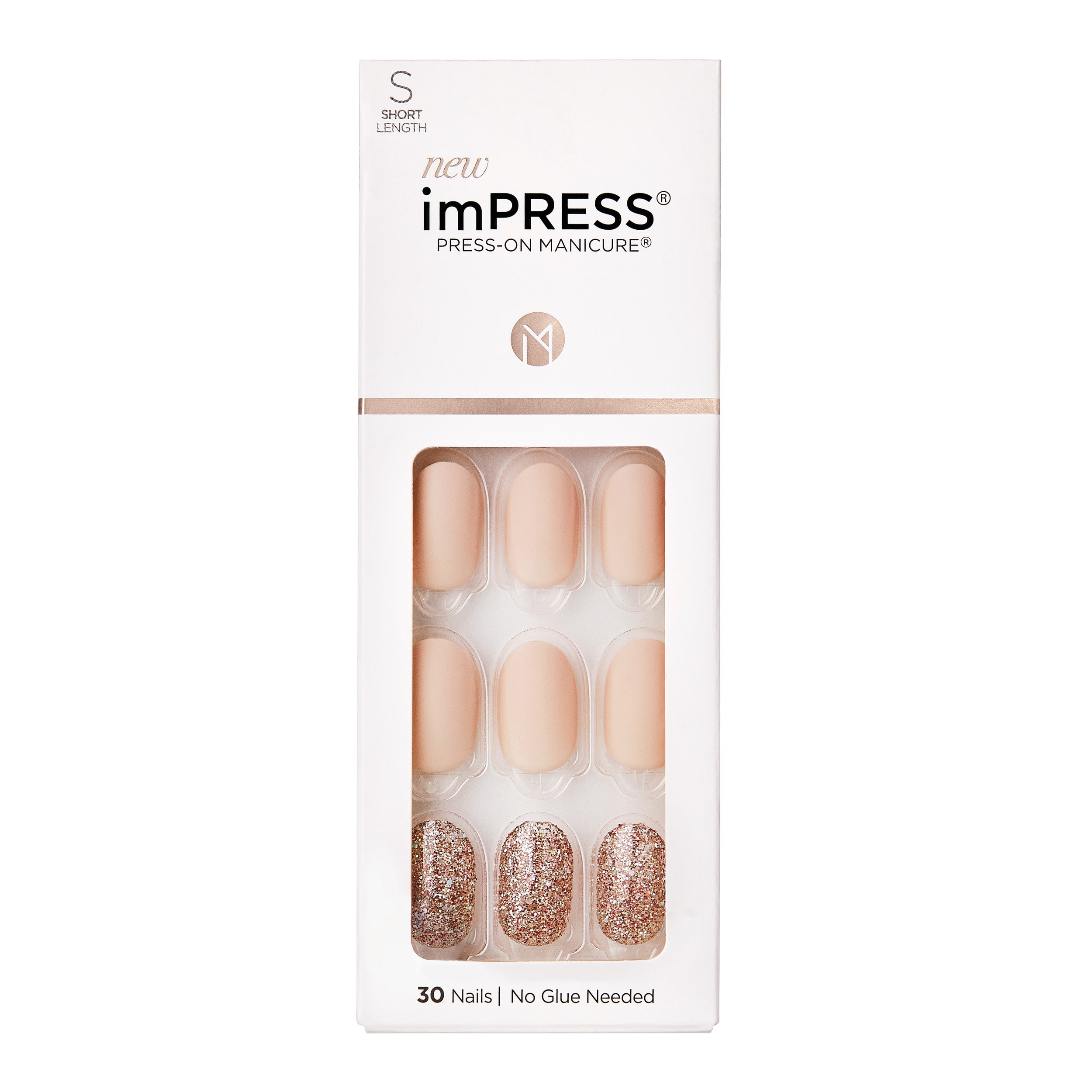 Press-on Manicure Artificial Nails Short Length - Evanesce