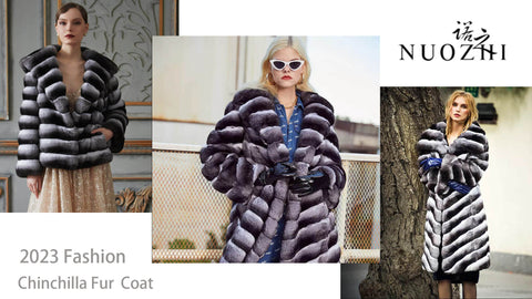 Exotic lynx fur elegance-Nuozhi Chinchilla Fur coat elegance