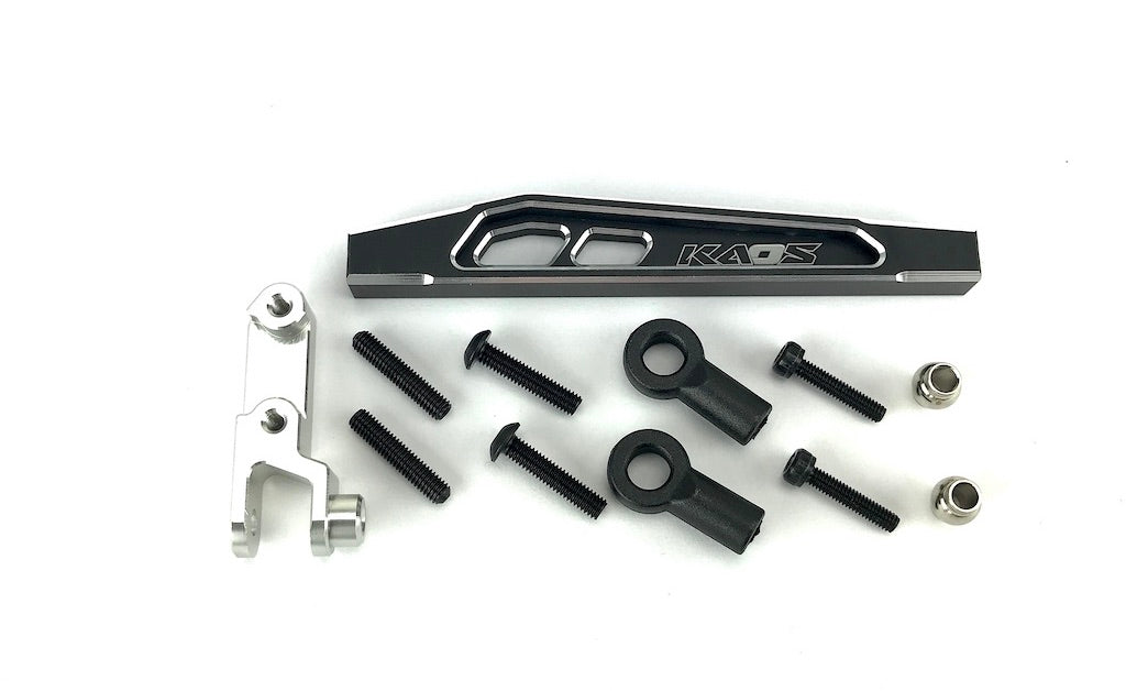 CKD0376 KAOS Front 4th Link Suspension Link Set (Upper left, 69mm, CNC Aluminum. Link Mount, Black Anodized) F450 DL-Series