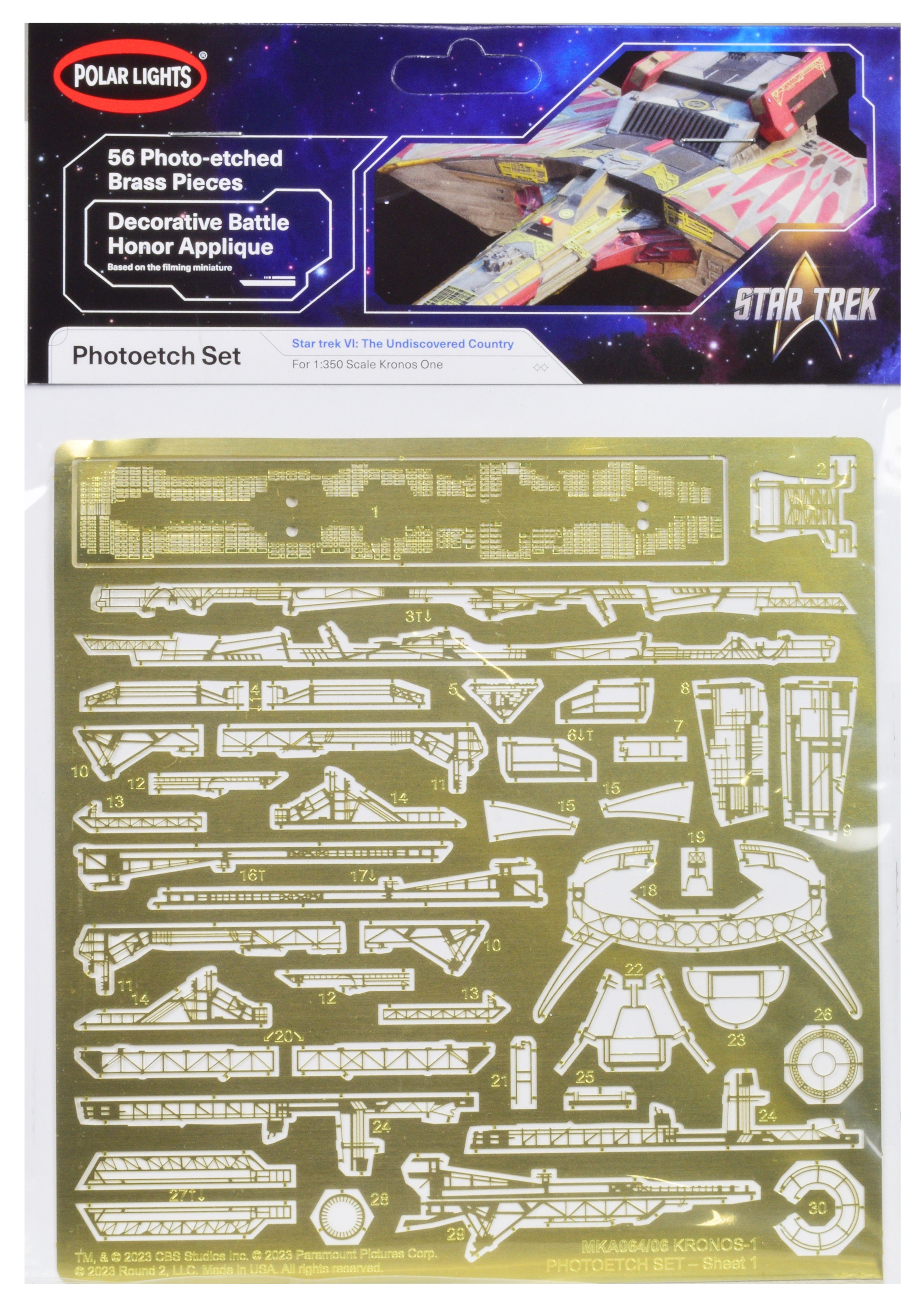 Photoetch Set for Klingon Kronos One Spaceship 