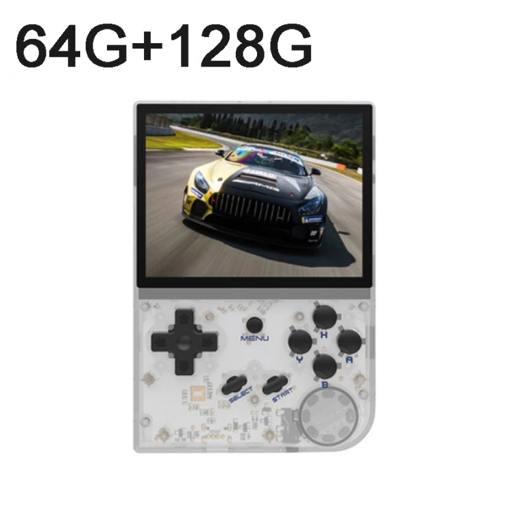 ANBERNIC RG35XX 3.5-inch Retro Handheld Game Console Open Source Game Player  64G+128G 13000+ Games(White)