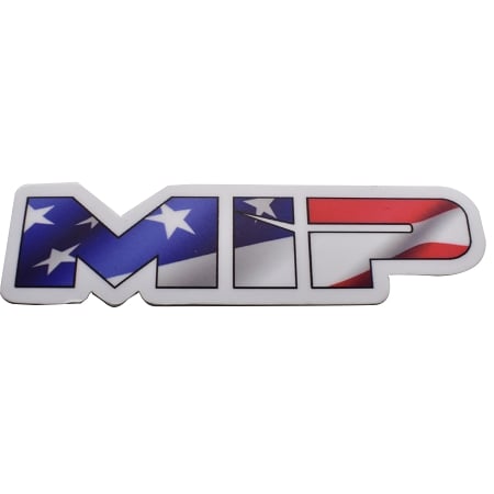 #5106 - MIP American Flag, Die Cut Vinyl Sticker, 3.73