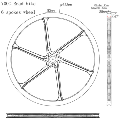 700c wheel dimensions store