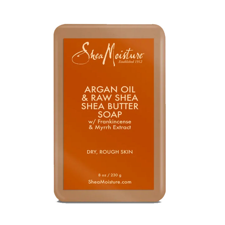 [Shea Moisture] Argan Oil & Raw Shea Butter Soap W/ Frankincense & Myrrh 8Oz