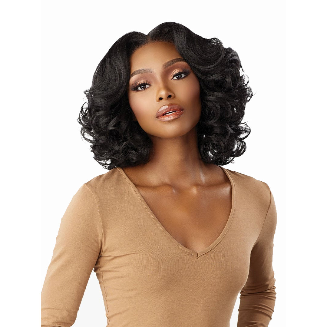 Sensationnel Curls Kinks&co Synthetic Textured Lace Front Wig - 13x6 Kinky Body Wave 14