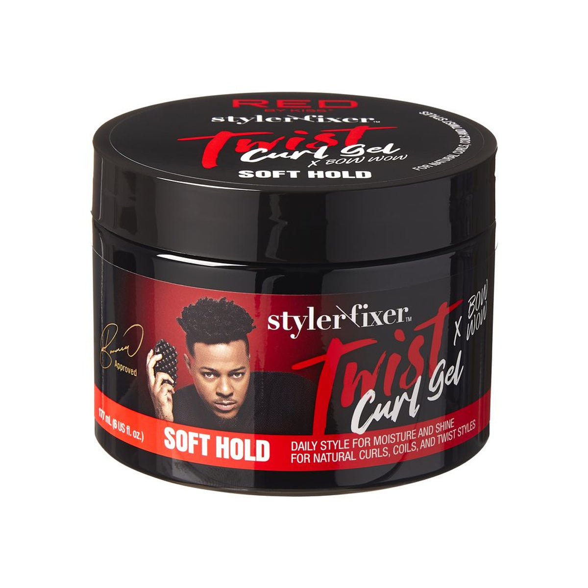Red By Kiss Styler Fixer Twist Curl Gel Soft Hold 6oz