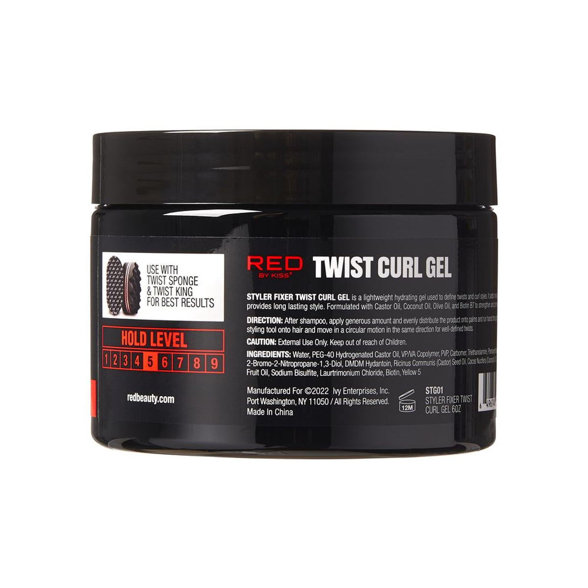 Red By Kiss Styler Fixer Twist Curl Gel Soft Hold 6oz