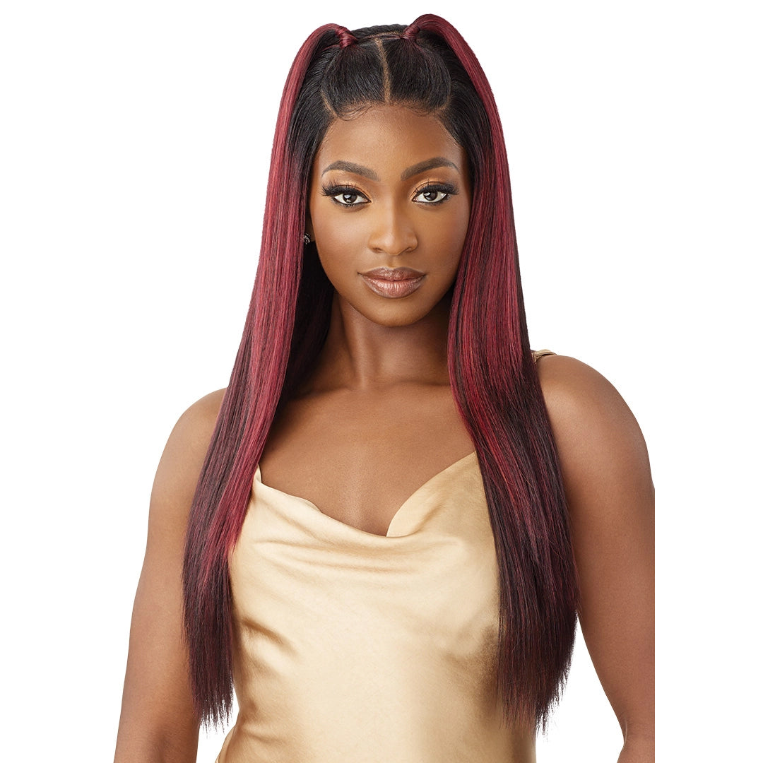 Outre Human Hair Blend 5x5 Lace Closure Wig - Hhb Yaki Straight 26