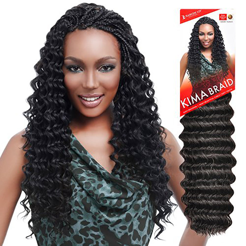 Harlem125 Synthetic Crochet Hair Kima Braid - Ripple Deep 20