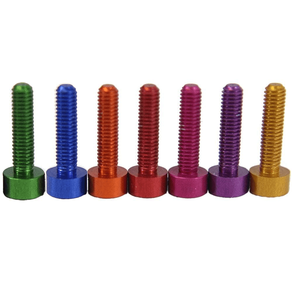 M3 7075 Aluminum Bolt, Hex, Socket Head (1pc) - Choose Your Color & Size