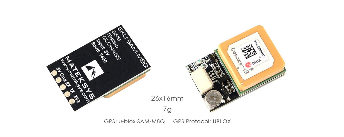 MATEK GPS MODULE SAM-M8Q HOLDER