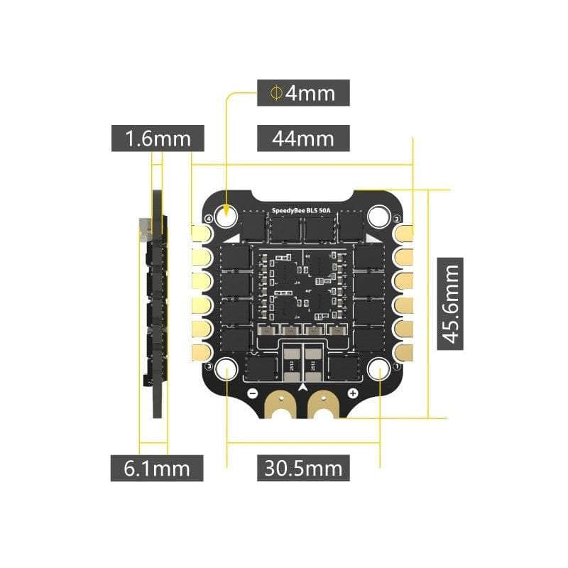 SpeedyBee BLS 8Bit 50A 3-6S 30x30 4in1 ESC