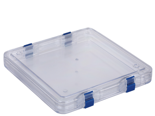 MSE PRO Static Dissipative (ESD Safe) Plastic Membrane Box (175x175x26 mm) for Delicate Materials Storage