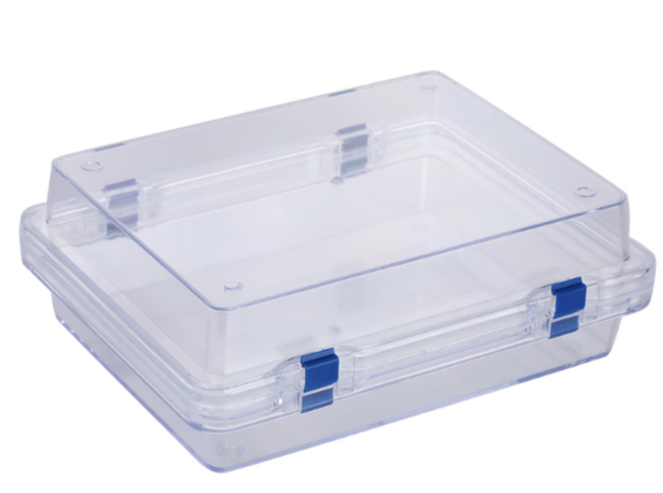 MSE PRO Static Dissipative (ESD Safe) Plastic Membrane Box (225x175x76 mm) for Delicate Materials Storage