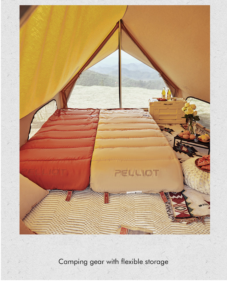 Спальный мешок-трансформер Pelliot для улицы, трансформируемый в двухместный спальный мешок для кемпинга
