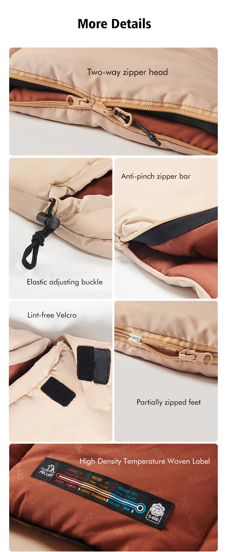 Спальный мешок-трансформер Pelliot для улицы, трансформируемый в двухместный спальный мешок для кемпинга