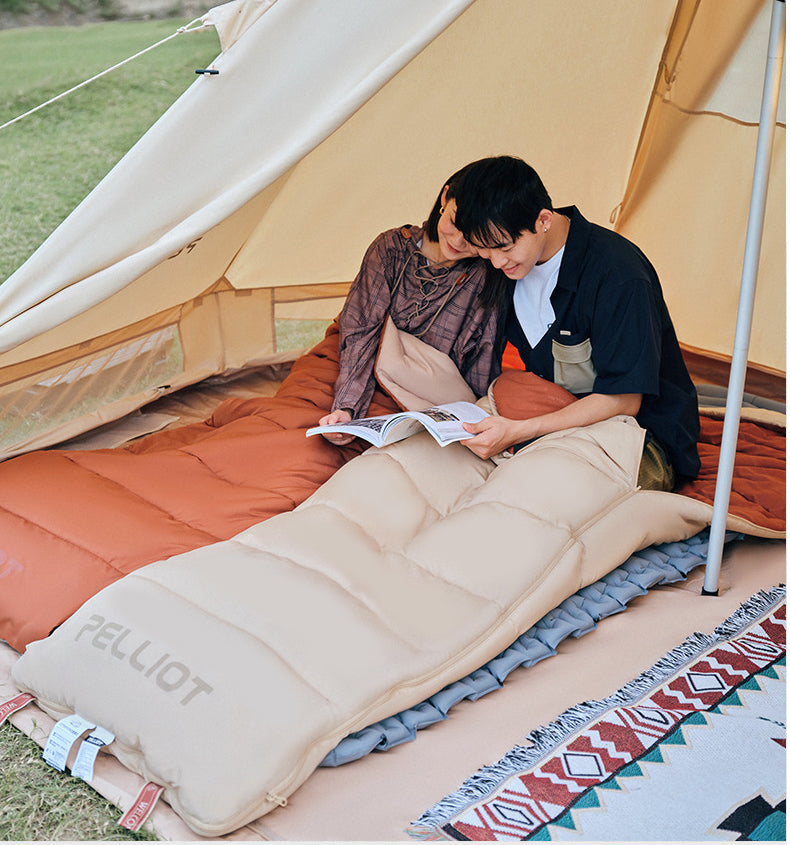 Спальный мешок-трансформер Pelliot для улицы, трансформируемый в двухместный спальный мешок для кемпинга