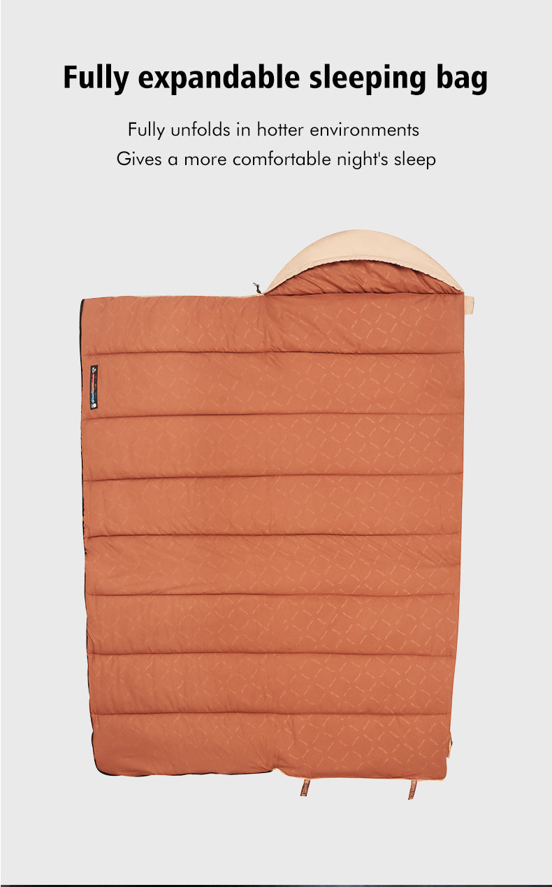 Спальный мешок-трансформер Pelliot для улицы, трансформируемый в двухместный спальный мешок для кемпинга
