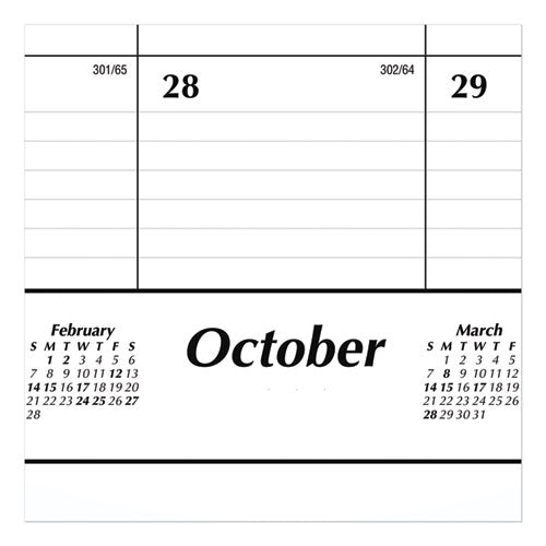 Academic Year Ruled Desk Pad, 21.75 X 17, White Sheets, Black Binding, Black Corners, 16-month (sept To Dec): 2022 To 2023