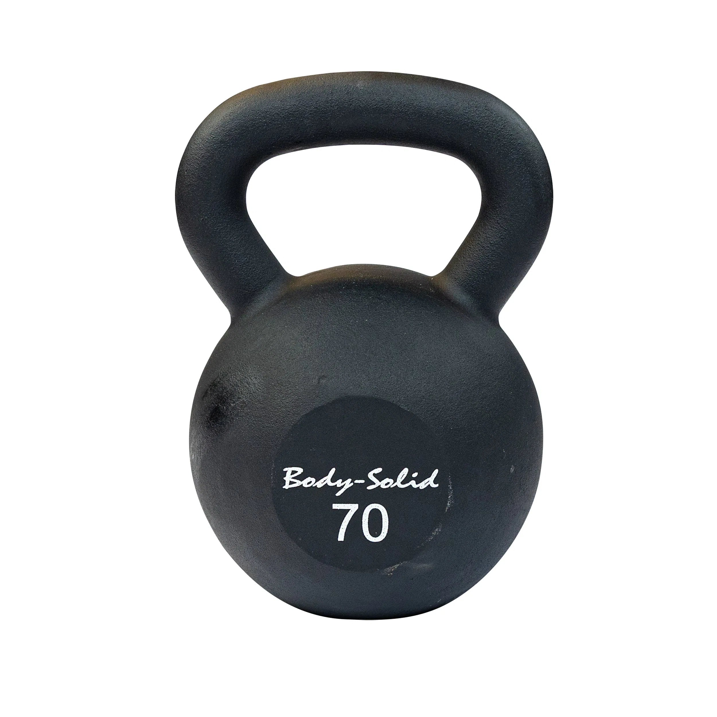 Body-Solid Iron Powder Coat Kettlebell Set (KBR)