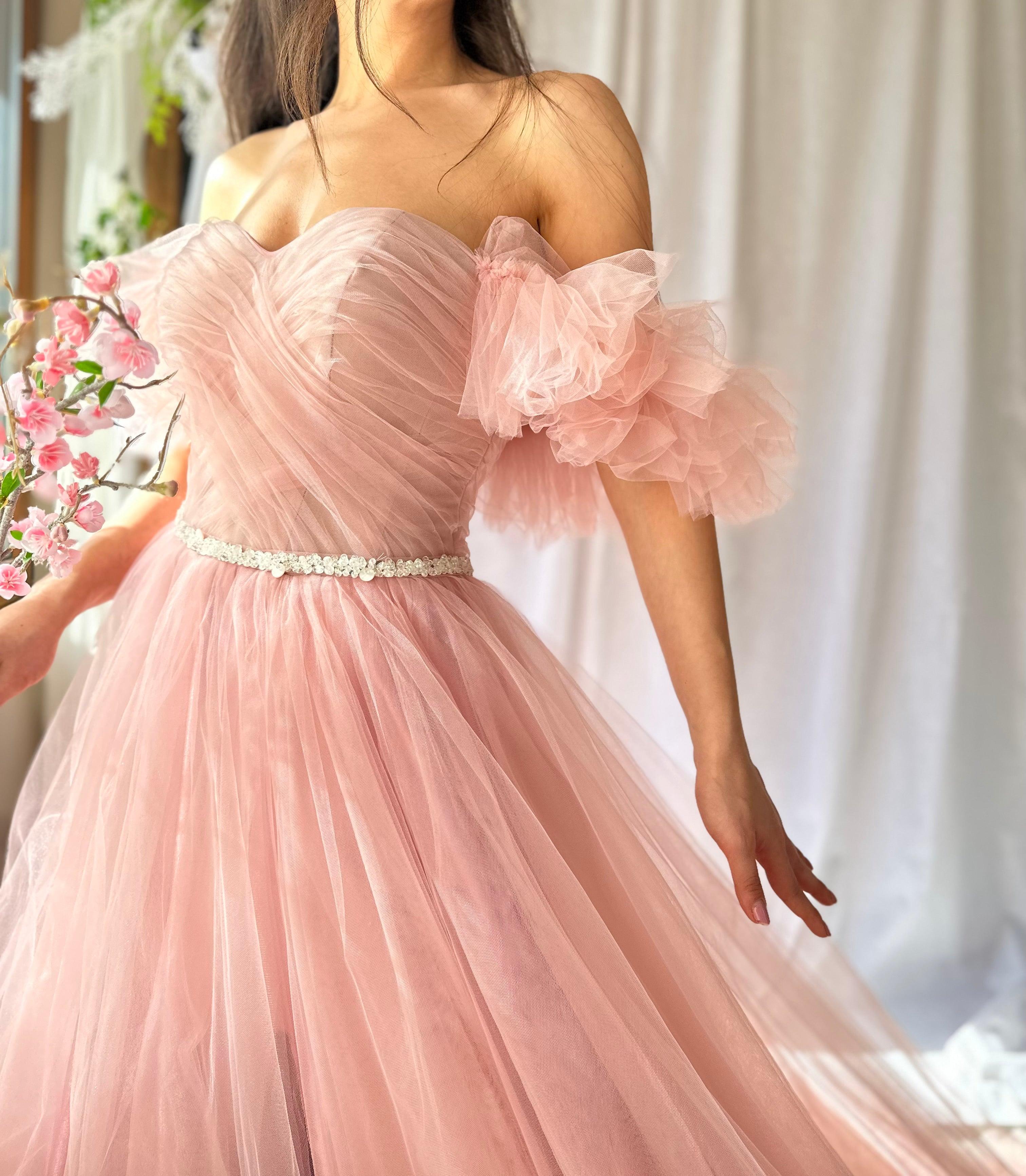 Fairy Pink Tulle Gown