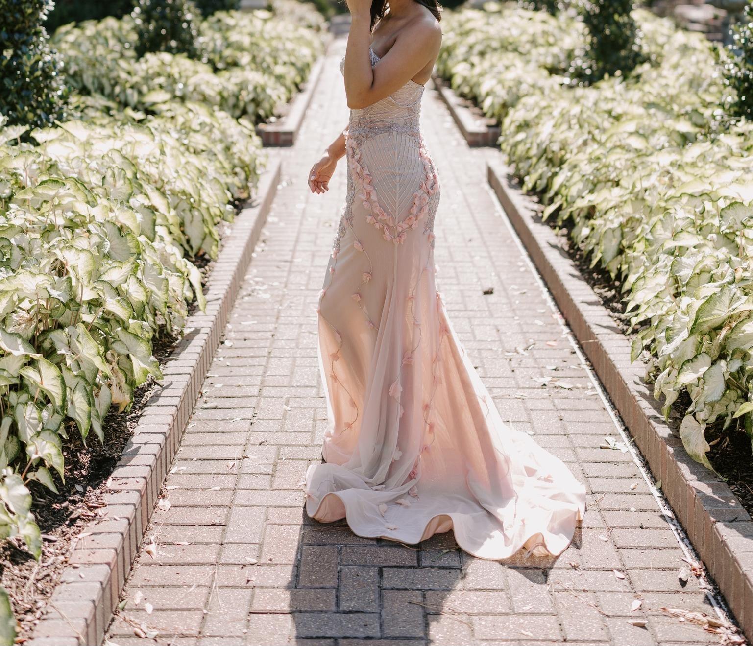 Enchanting Pink Lace Gown