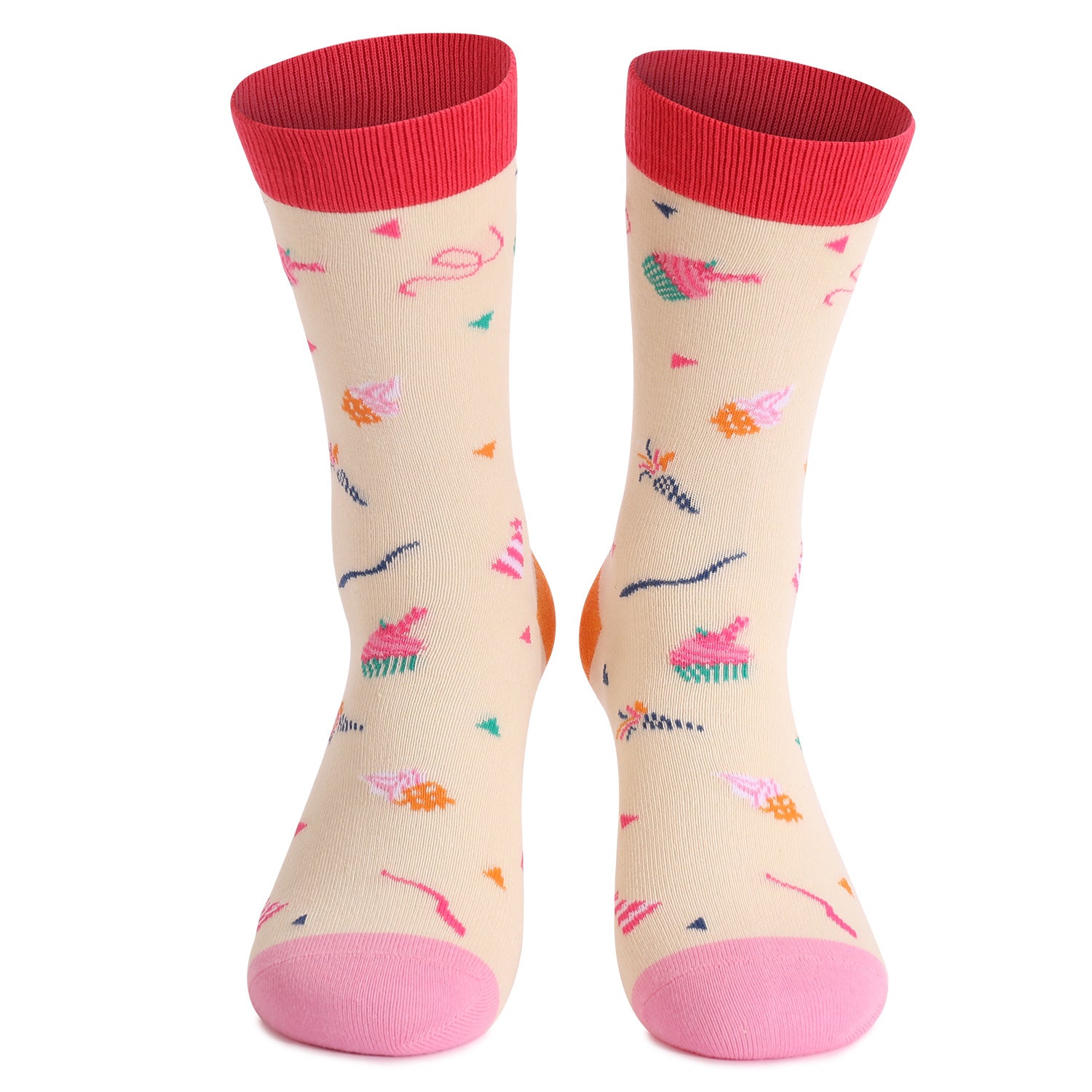 Plus Size Birthday Quarter Socks(4 Pairs)