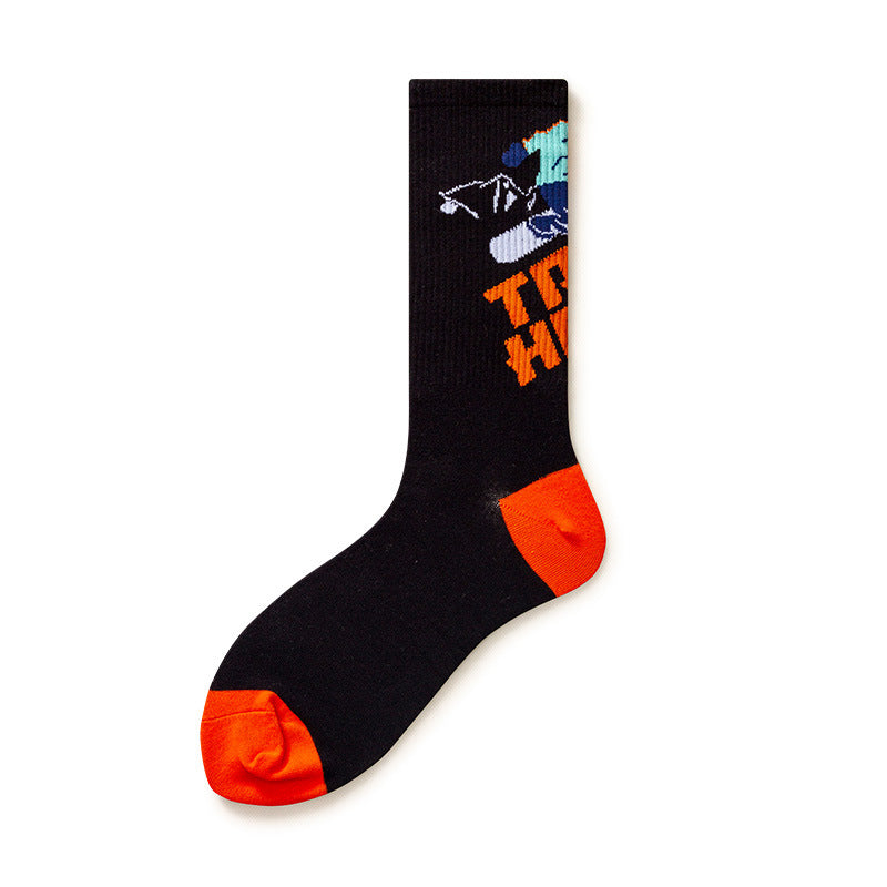 Plus Size Skateboarding Quarter Socks(5 Pairs)