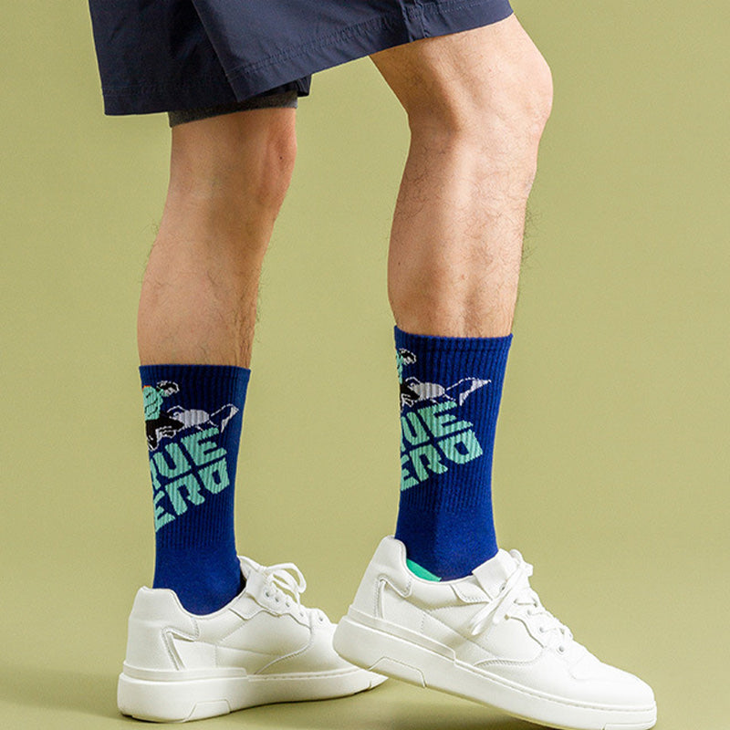 Plus Size Skateboarding Quarter Socks(5 Pairs)