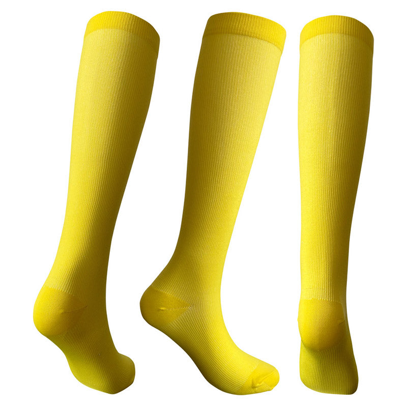 Plus Size Bright Color Sport Compression Socks(3 Pairs)