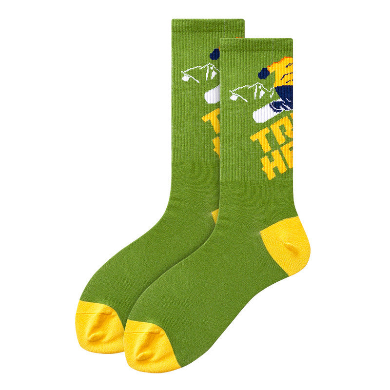 Plus Size Skateboarding Quarter Socks(5 Pairs)