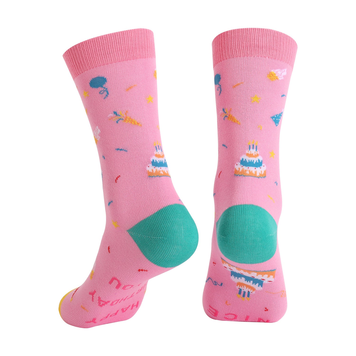 Plus Size Birthday Quarter Socks(4 Pairs)