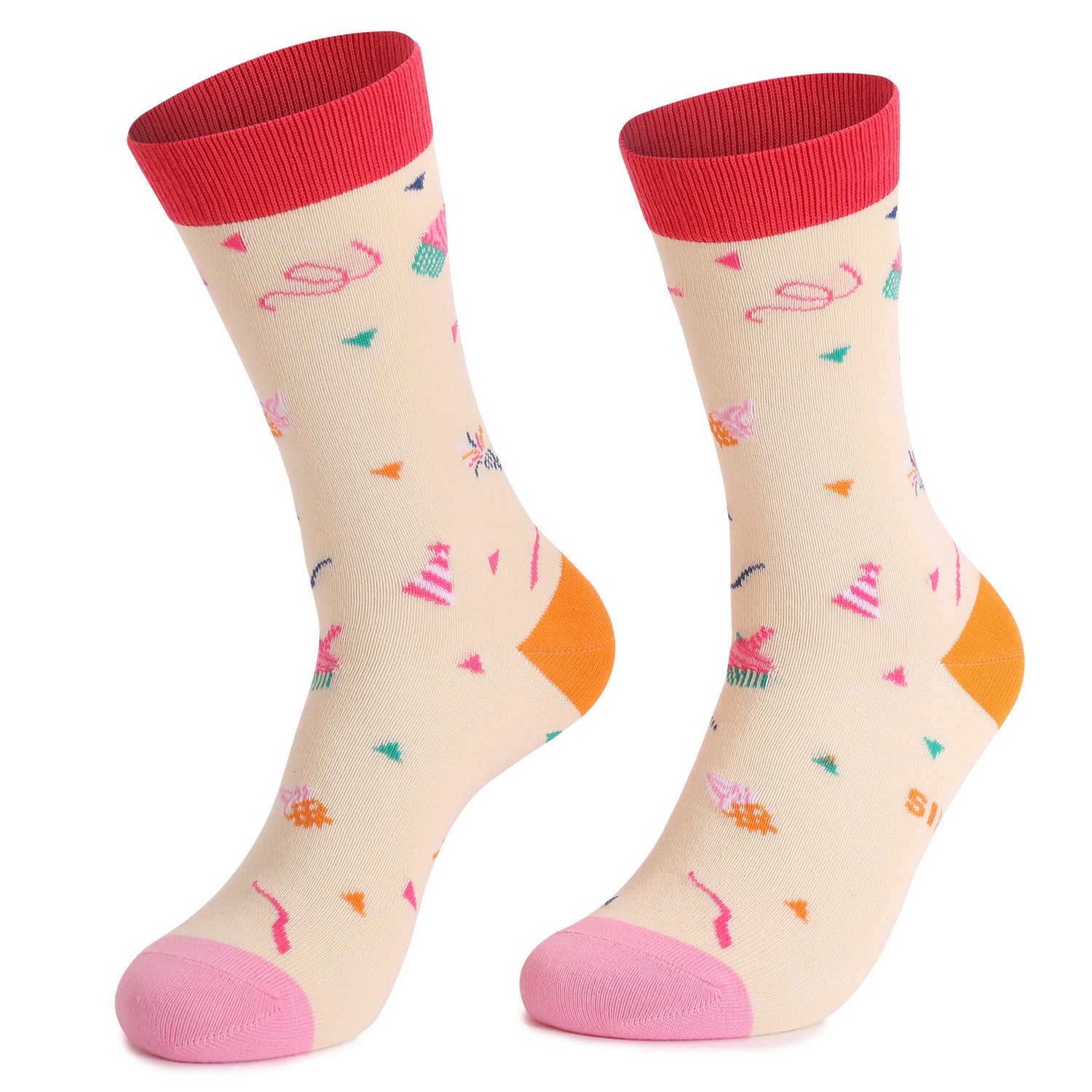 Plus Size Birthday Quarter Socks(4 Pairs)