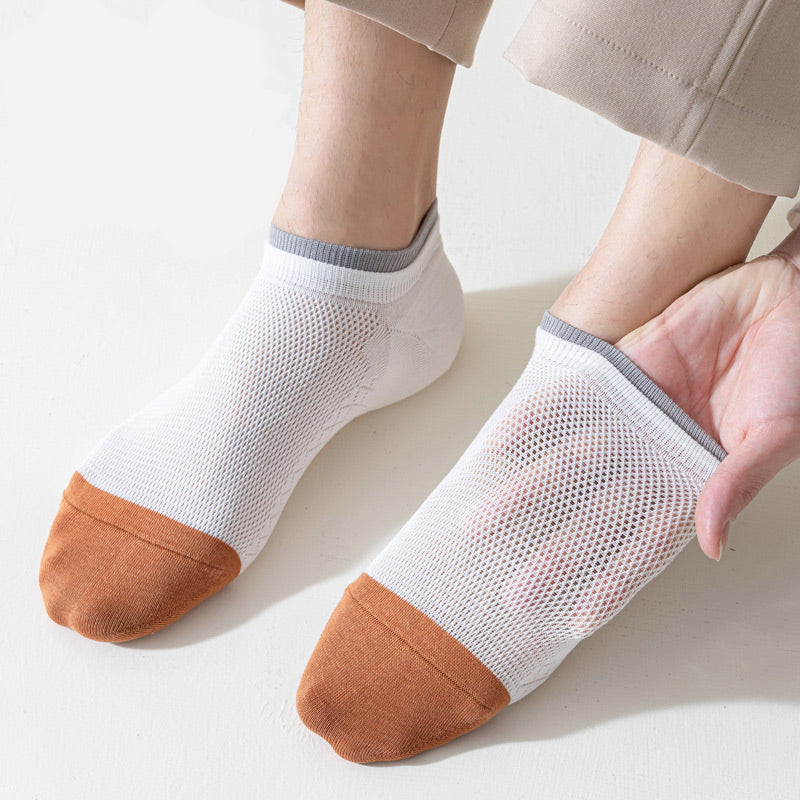 Plus Size Mesh Cotton Ankle Socks(6 Pairs)