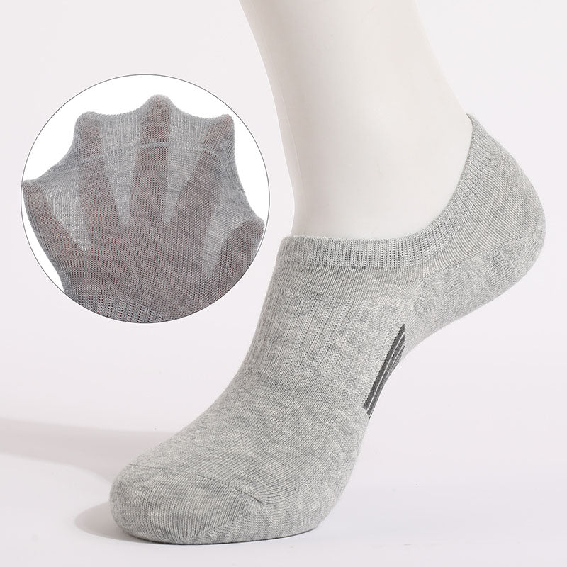 Plus Size Classic Color Breathableal Ankle Socks(6 Pairs)