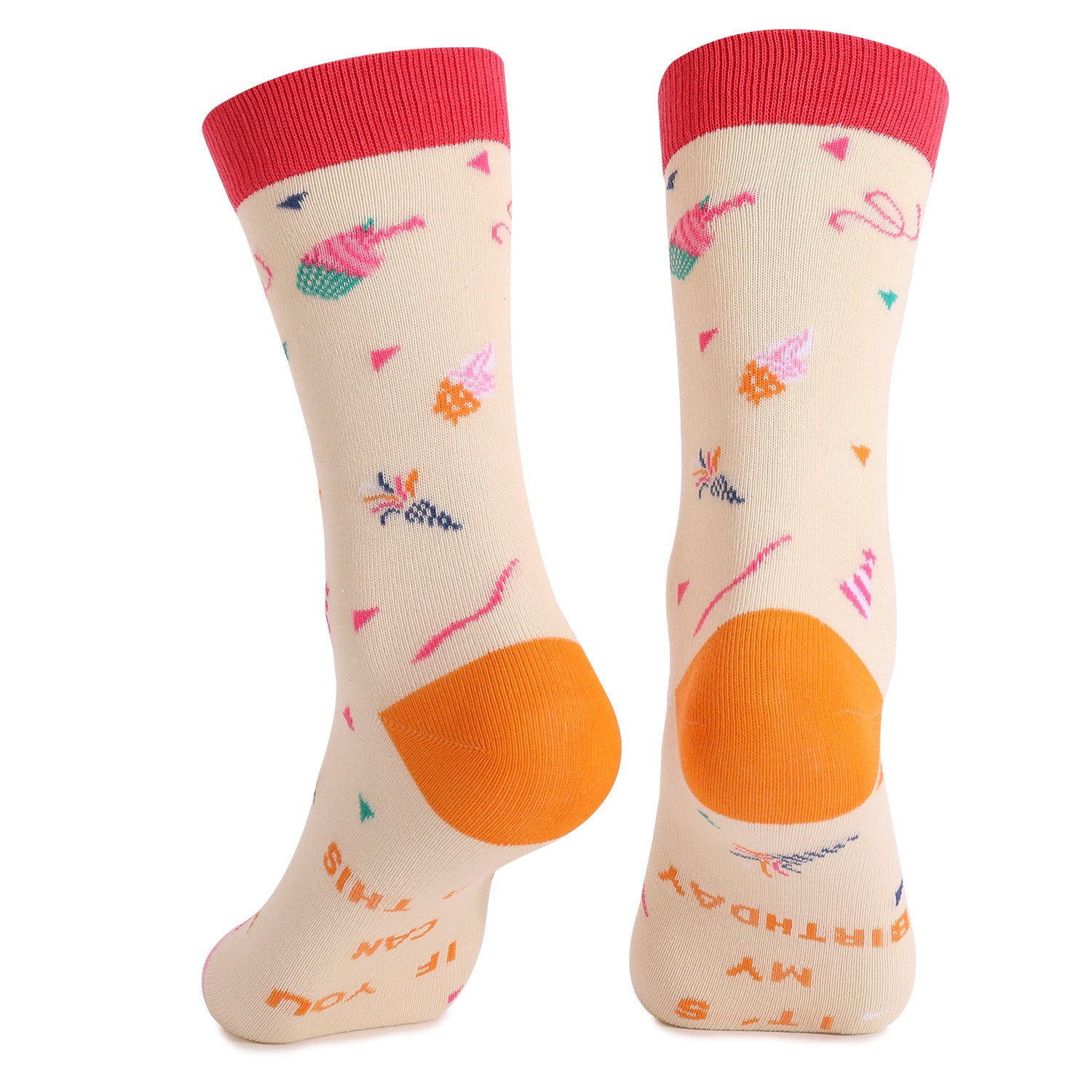 Plus Size Birthday Quarter Socks(4 Pairs)