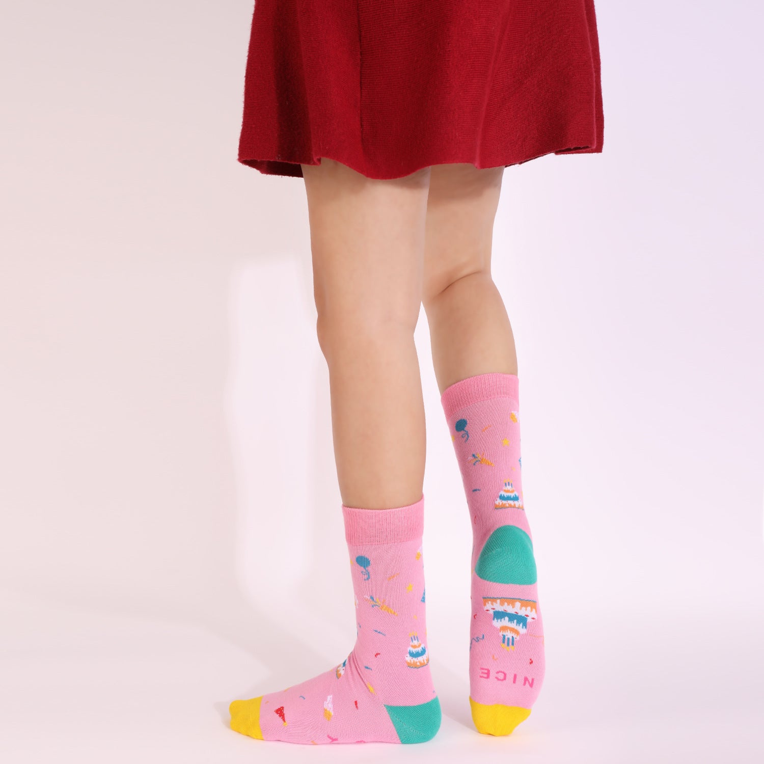 Plus Size Birthday Quarter Socks(4 Pairs)