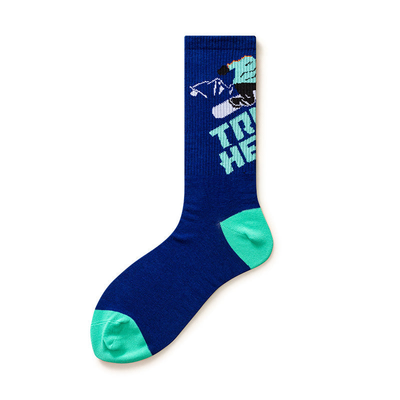 Plus Size Skateboarding Quarter Socks(5 Pairs)