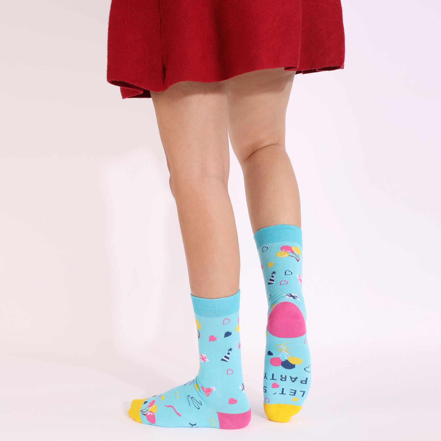 Plus Size Birthday Quarter Socks(4 Pairs)