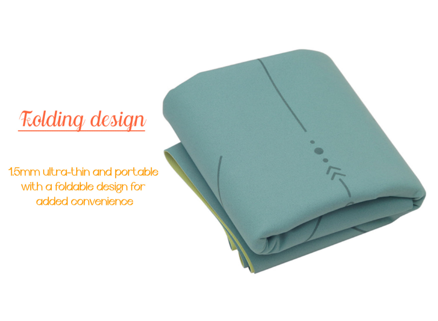 Ultra-thin and portable natural rubber yoga mat