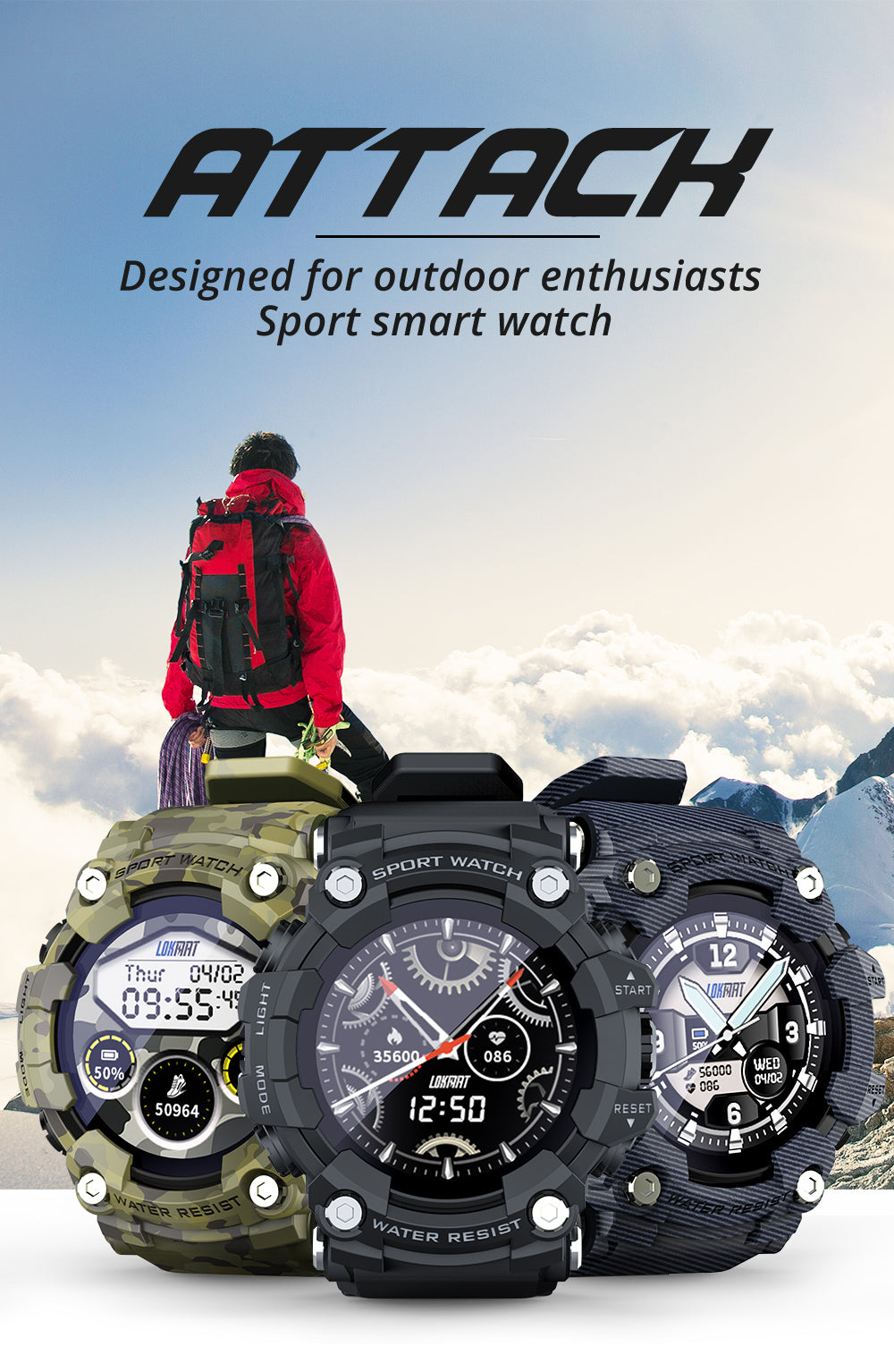 Lokmat sport smart watch store