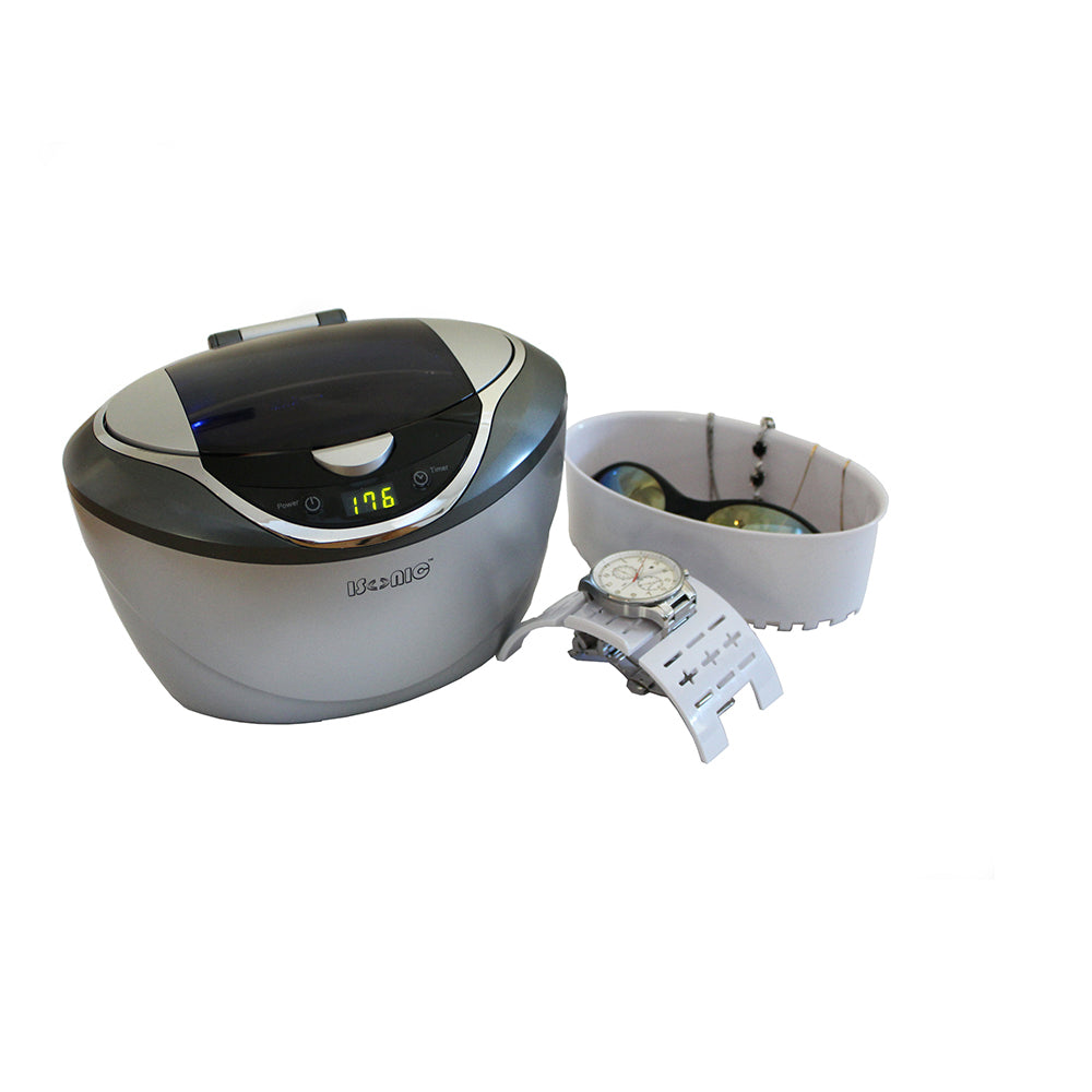 D2840+CSGJ01 | iSonic? Digital Ultrasonic Cleaner, with Jewelry/Eyewear Cleaning Solution Concentrate CSGJ01, 8OZ, Free Shipping!