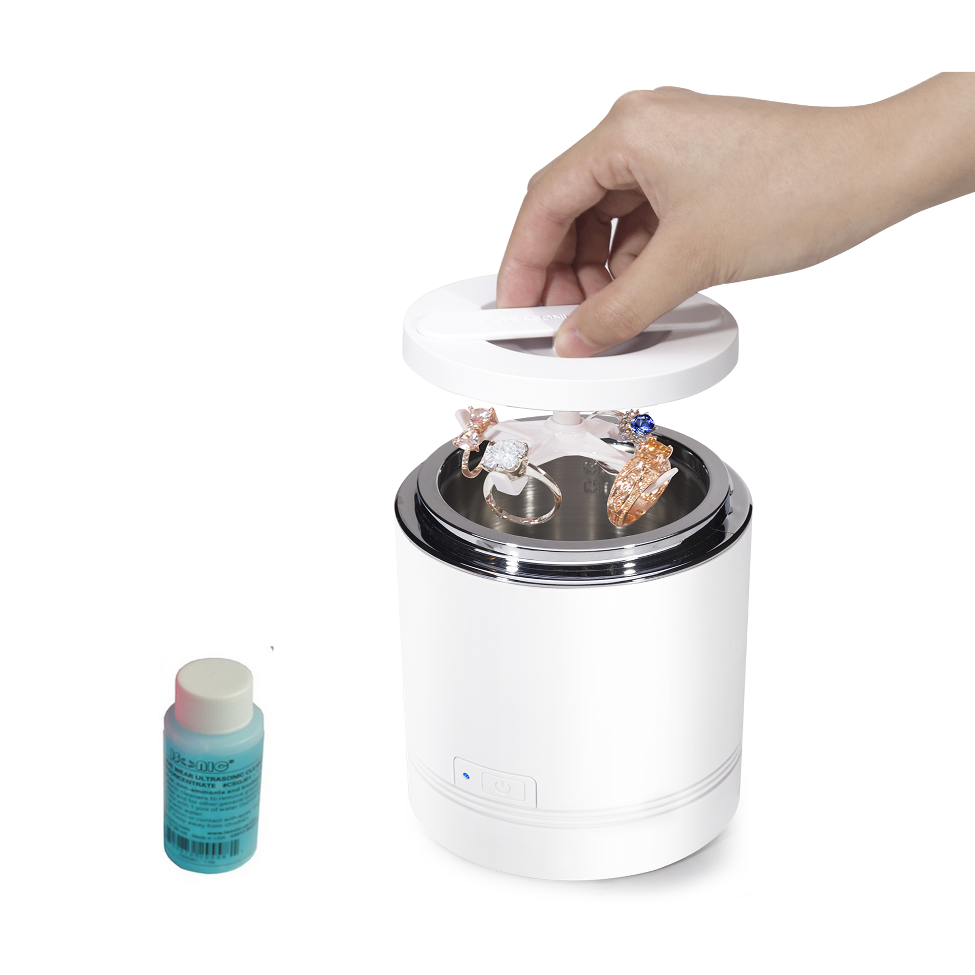D1800-PW | iSonic? Compact Ultrasonic Jewelry Cleaner