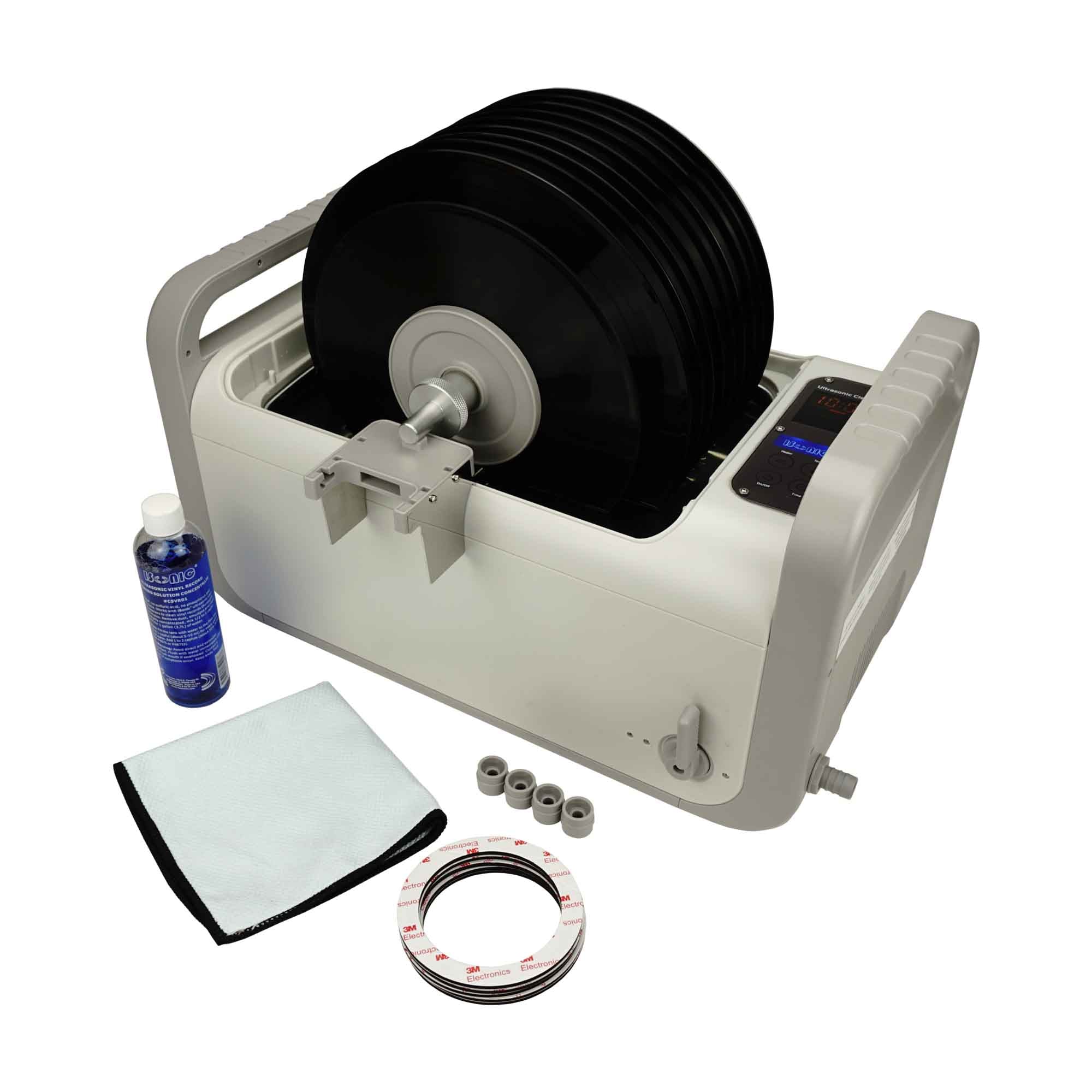 P4875-NH+MVR10 | iSonic? Ultrasonic Vinyl Record Cleaner for 10-LPs, 2Gal/7.5L, no heaters